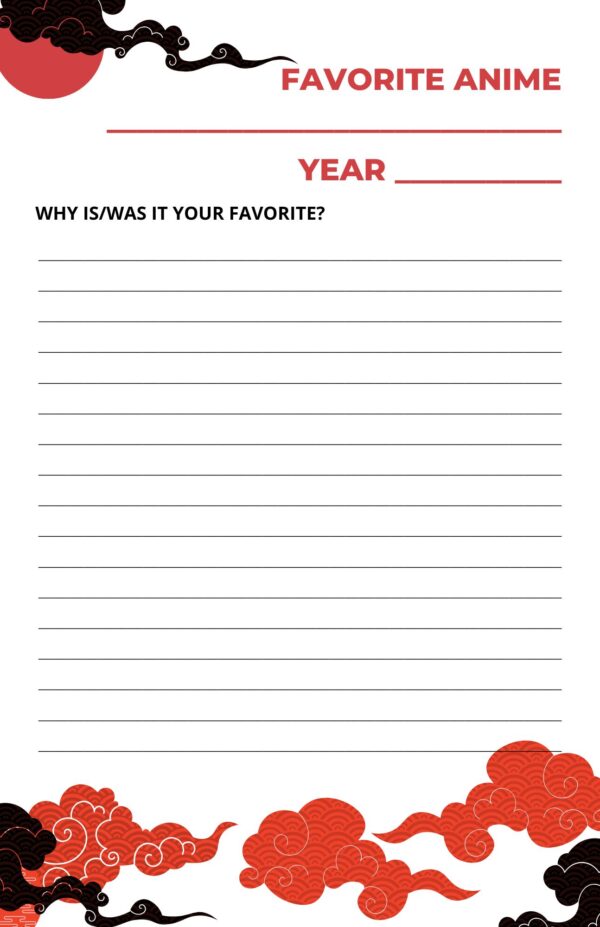 Anime Review Journal (5.5x8.5) HARDCOVER W/ DUST JACKET